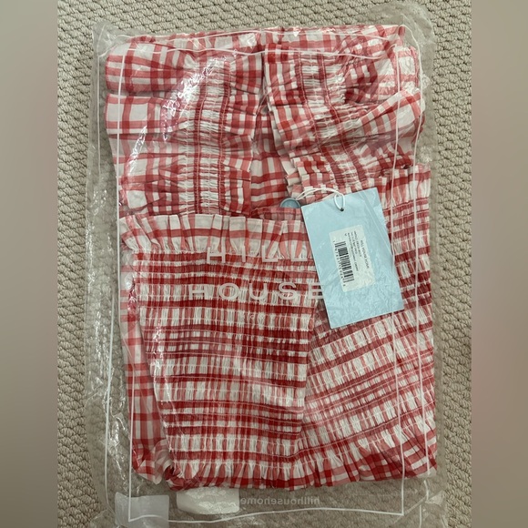Hill House Ellie Nap Dress. Watercolor Gingham - Cherry. M. NWT. - Picture 5 of 6